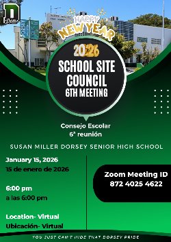 School Site Council #6 flyer